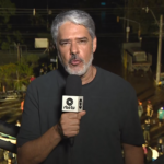William Bonner, ao vivo de Porto Alegre no Jornal Nacional.