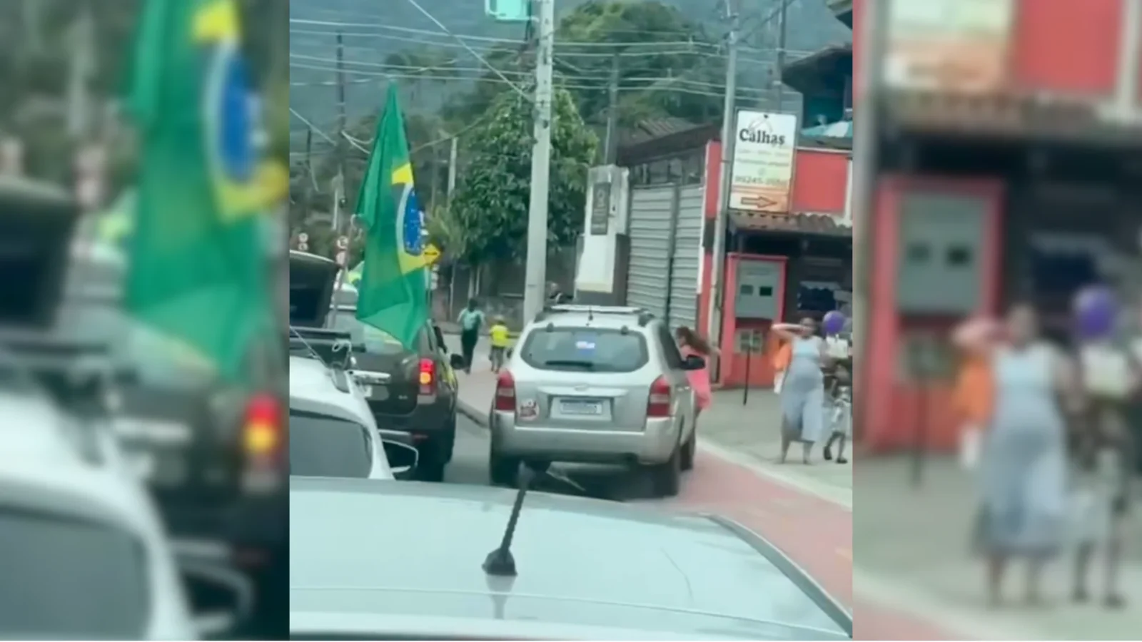 Motorista é preso após atropelar crianças em manifestação política no litoral paulista