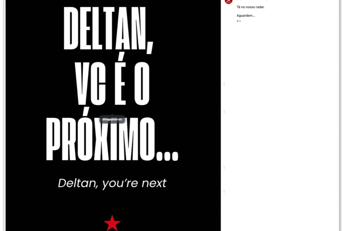 PT publica mensagem em tom de ameaça direcionada a Deltan Dallagnol​‌
